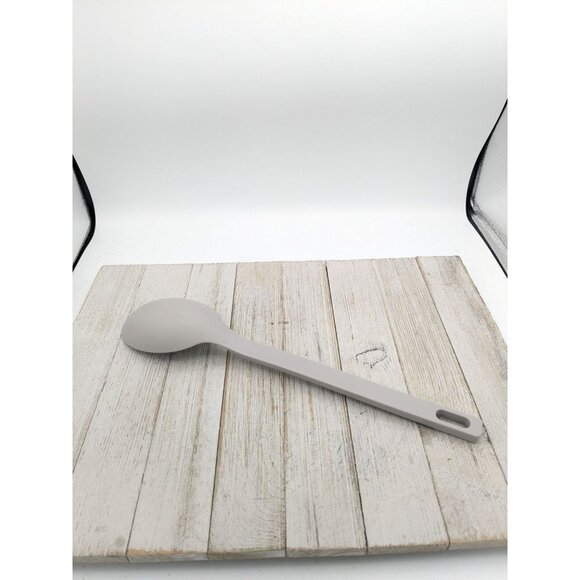 Room Essentials Plastic Solid Spoon Gray 13" - Picture 2 of 7